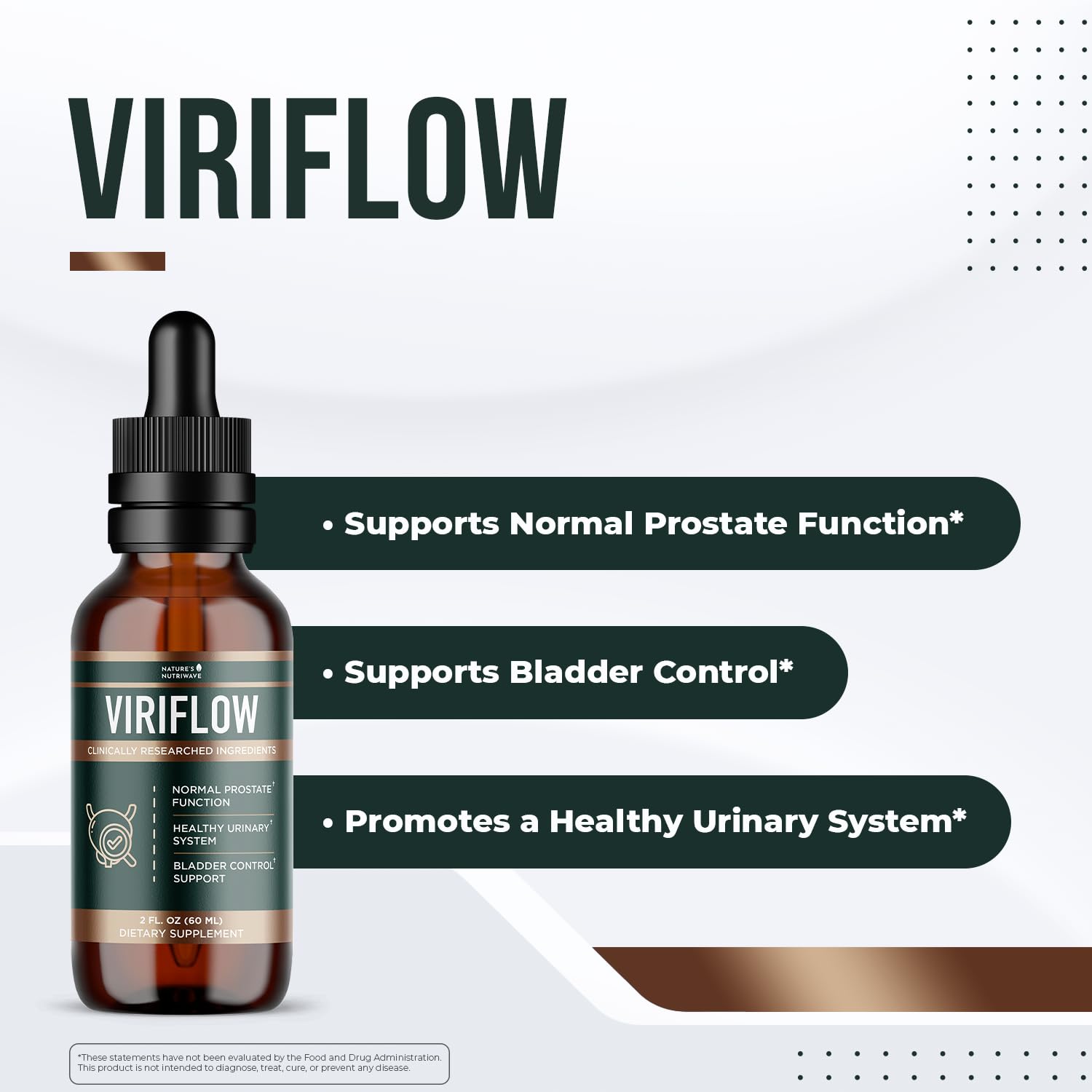 Nature’s NutriWave ViriFlow Liquid Supplement with Plant & Mineral Extracts – Natural Formula, Non-GMO, Made in USA, GMP-Certified – Easy-to-Use Liquid Drops, 60 mL, 2 Oz, 1 Month Supply Nature’s NutriWaveBuy Supplements Australia