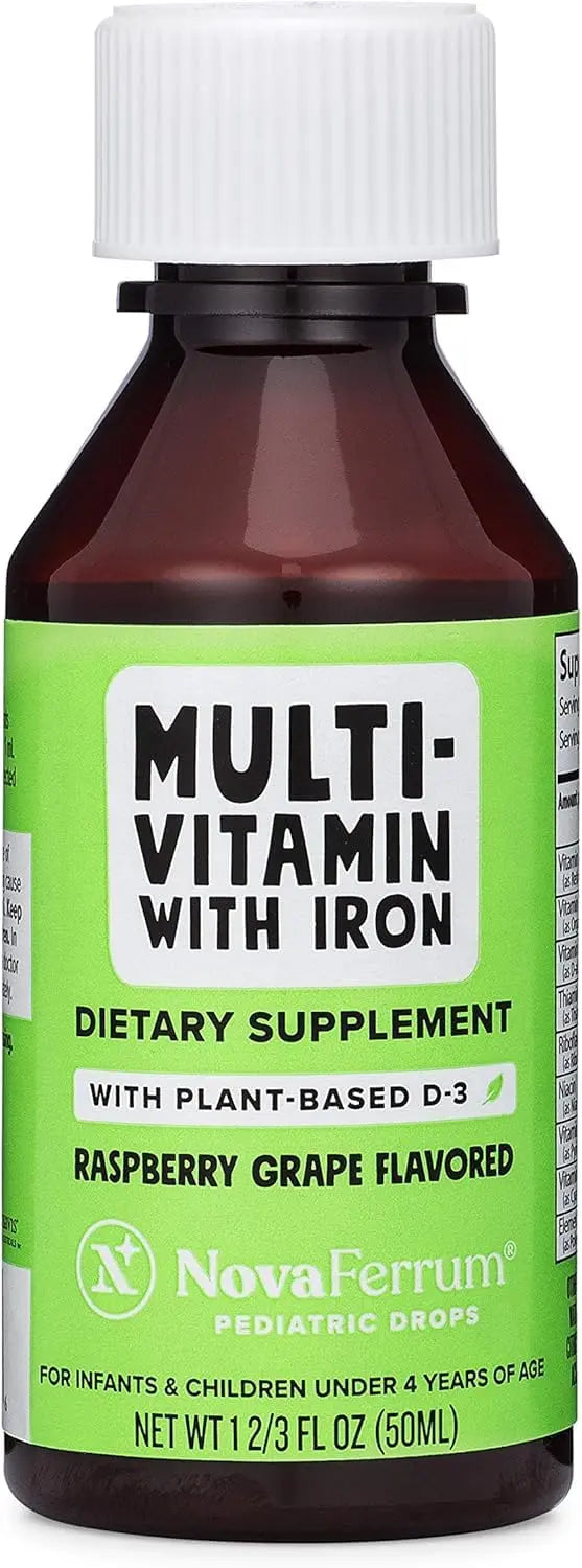 NovaFerrum Delish | Vegan Multivitamin with Iron for Infants, Toddlers & Kids | Immune Support | Organic Plant-Based D-3 | NovaFerrumBuy Supplements Australia