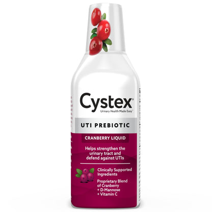 Cystex Urinary Tract Infection Support & Prevention - Cranberry Prebiotic Supplement with D-Mannose & Vitamin C for UTI Protection & Urinary Health Maintenance - 7.6 fl oz (Pack of 1) CystexBuy Supplements Australia
