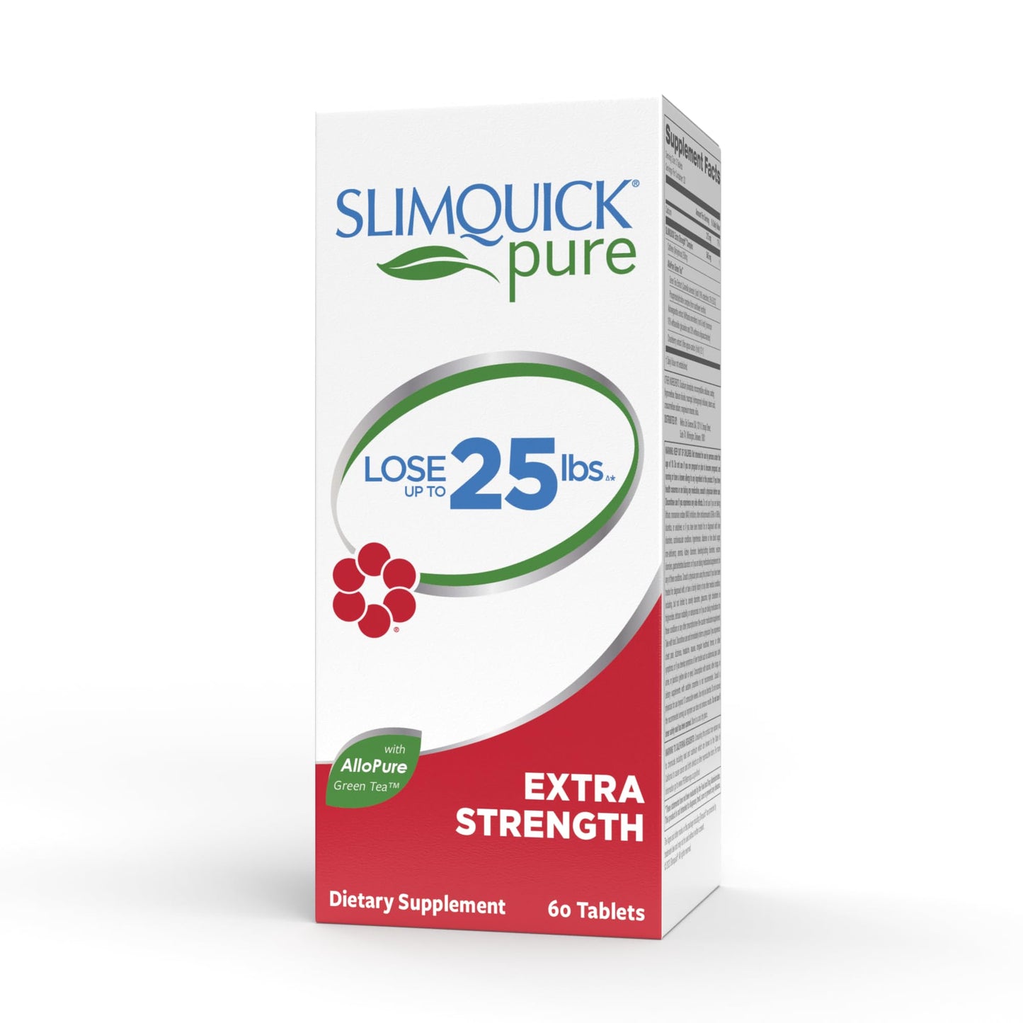 Slimquick Pure 3x Extra Strength Pill for Women, Helps Achieve Weight Goals, Helps Metabolism, Lose Excess Water, Keeps Full for Longer with Green Tea Extract