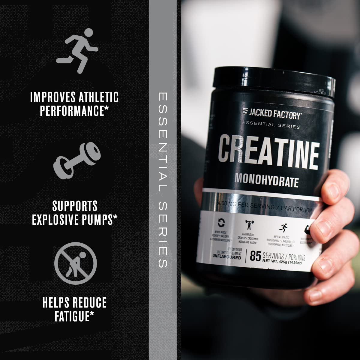 Nitrosurge Pre-Workout in Green Apple & Creatine Monohydrate for Men & Women