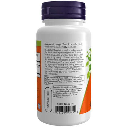NOW Supplements, Rhodiola 500 mg, Helps Body Adapt to Stress of Daily Life*, Adaptogenic NOWBuy Supplements Australia