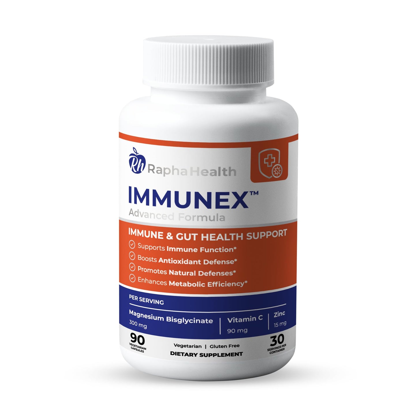 RAPHA HEALTH Immune 247 - Immune and Wellness Support | Gut & Antioxidant Booster | Magnesium, Selenium, Zinc, Vitamin C, Ashwagandha | 90 Capsules - 30 Servings RAPHA HEALTHBuy Supplements Australia
