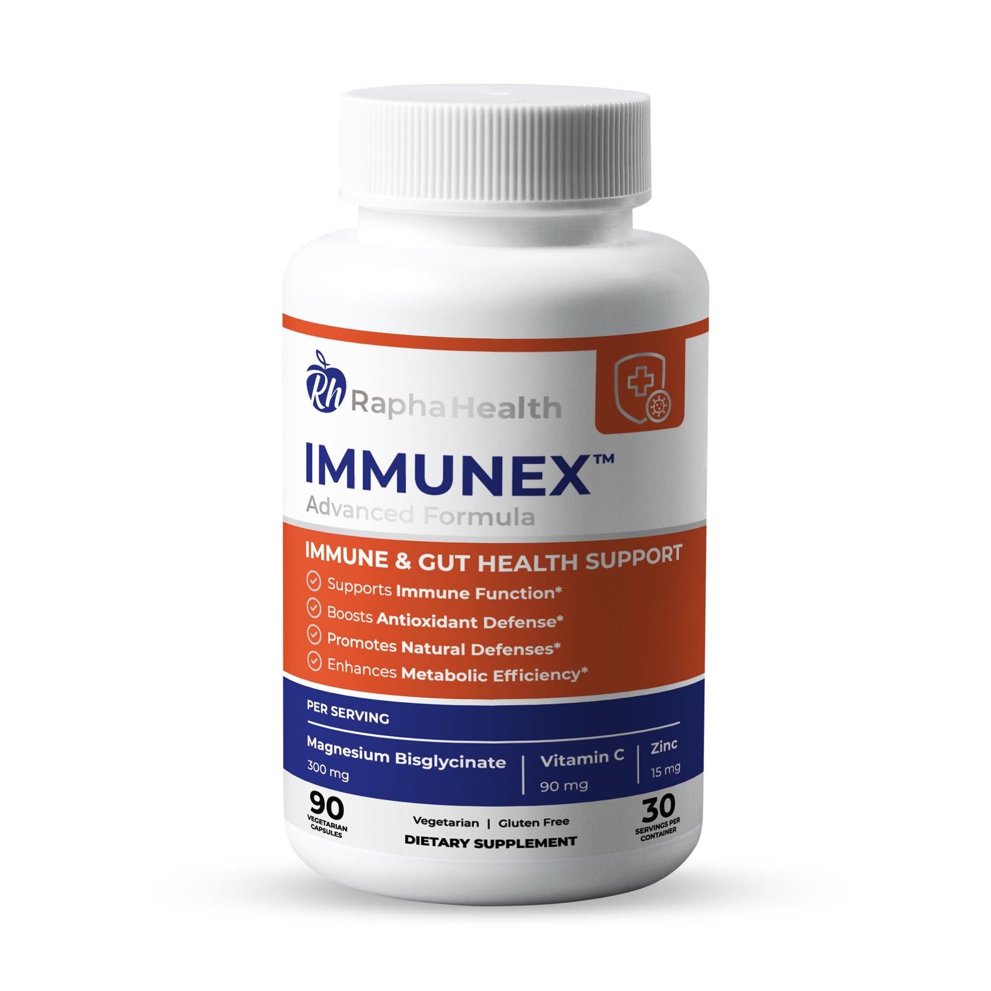 RAPHA HEALTH Immune 247 - Immune and Wellness Support | Gut & Antioxidant Booster | Magnesium, Selenium, Zinc, Vitamin C, Ashwagandha | 90 Capsules - 30 Servings RAPHA HEALTHBuy Supplements Australia