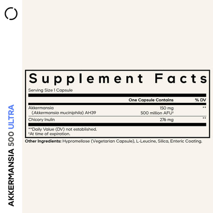 Codeage Akkermansia Muciniphila Probiotic Ultra - High-Potency 500M AFUs Akkermansia Probiotic Supplement - Enhanced Daily Probiotic & Prebiotic, Chicory Inulin - 3-Month Supply - 90 Capsules CodeageBuy Supplements Australia