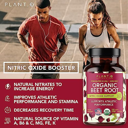 USDA Plant.O Premium Organic Beet Root Tablets [1350mg Beets Powder] with Black Pepper PLANT.O NUTRITIONBuy Supplements Australia