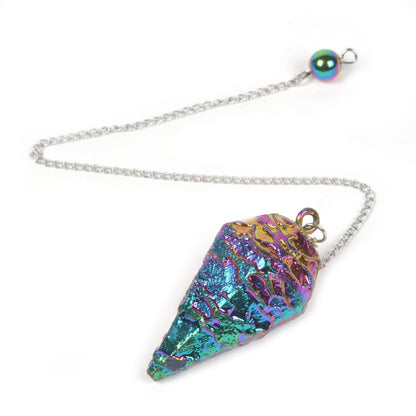 JUSTINSTONES Metallic Rainbow Coated Dragon Blood Fossil Gemstone Rock Crystal Hexagonal JUSTINSTONESBuy Supplements Australia