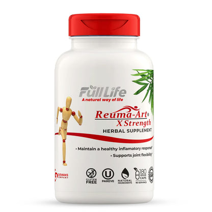 Full Life Reuma-Art X Strength – 400 mg Herbal Supplements - Supports Joint Flexibility – 180 Veggie Capsules Full LifeBuy Supplements Australia