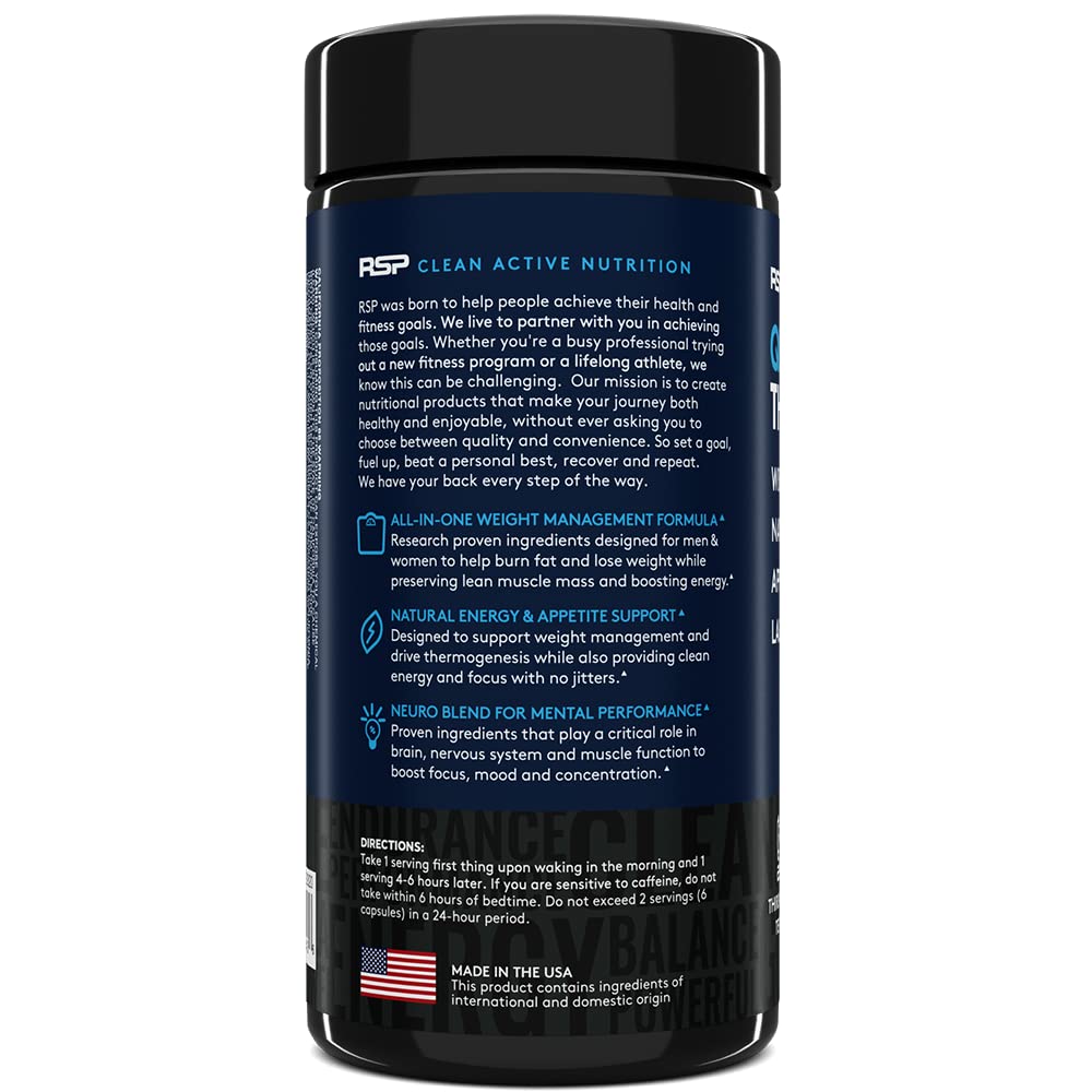 RSP Nutrition QuadraLean Thermogenic Fat Burner for Men & Women, Weight Loss Supplement RSP NUTRITIONBuy Supplements Australia
