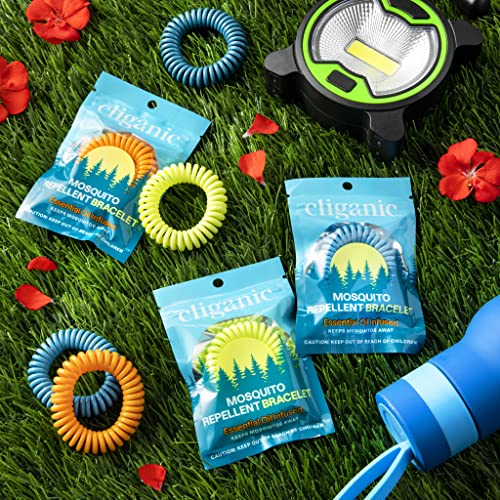 Cliganic 25 Pack Mosquito Repellent Bracelets, DEET-Free Bands, Individ CliganicBuy Supplements Australia