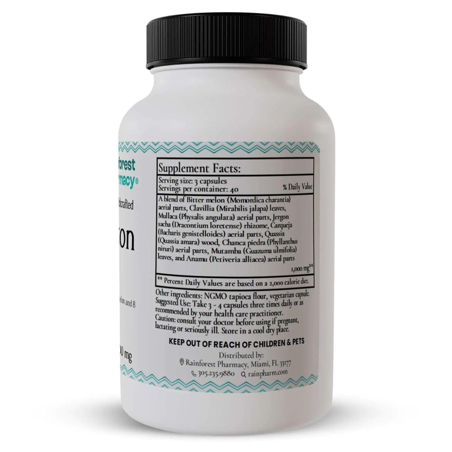 Rainforest Pharmacy Amazon A-V Bitter Melon Supplement – 120 Vegetable Capsules with 500 mg of Bitter Melon, Anamu & 7 Amazon Rainforest Plants – Herbal Supplement for Wellness Support Rainforest PharmacyBuy Supplements Australia