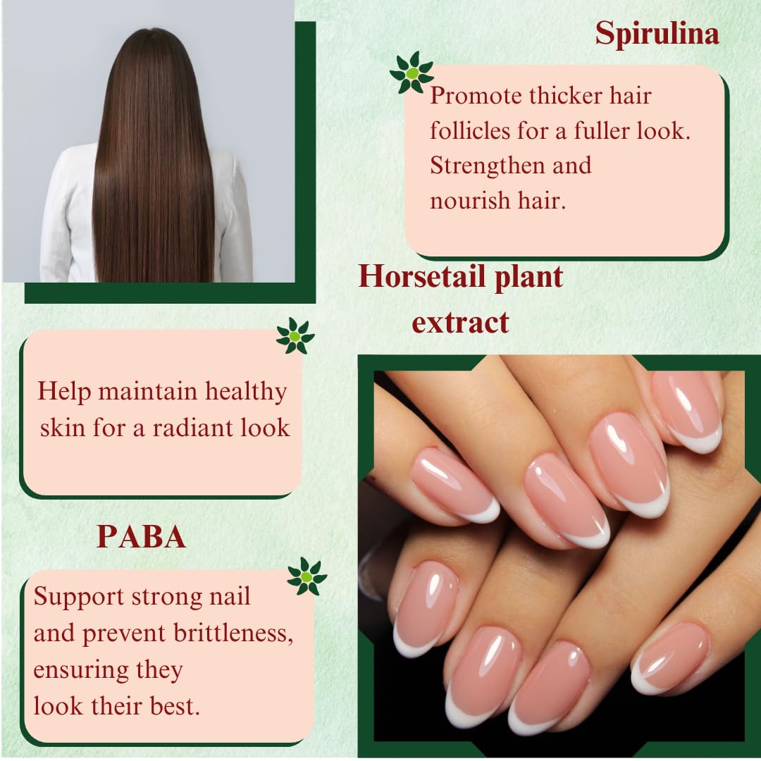 Dr's Nature & Nutrition Hair, Skin & Nail Plus Vitamin Supplement with Biotin 5000mcg, Bamboo Extract, Collagen Support - Extra Strength Beauty Supplement for Men and Women - 60 Capsules Dr's Nature & NutritionBuy Supplements Australia