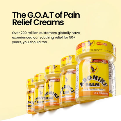 Aboniki Powerful Topical Pain Relief Balm with Natural Ingredients | Fast-Acting Soothing Relief for Joints & Muscle Pain, Soreness, Cramps | Long Lasting Full Body Rub (12 Plastic Jars) AbonikiBuy Supplements Australia