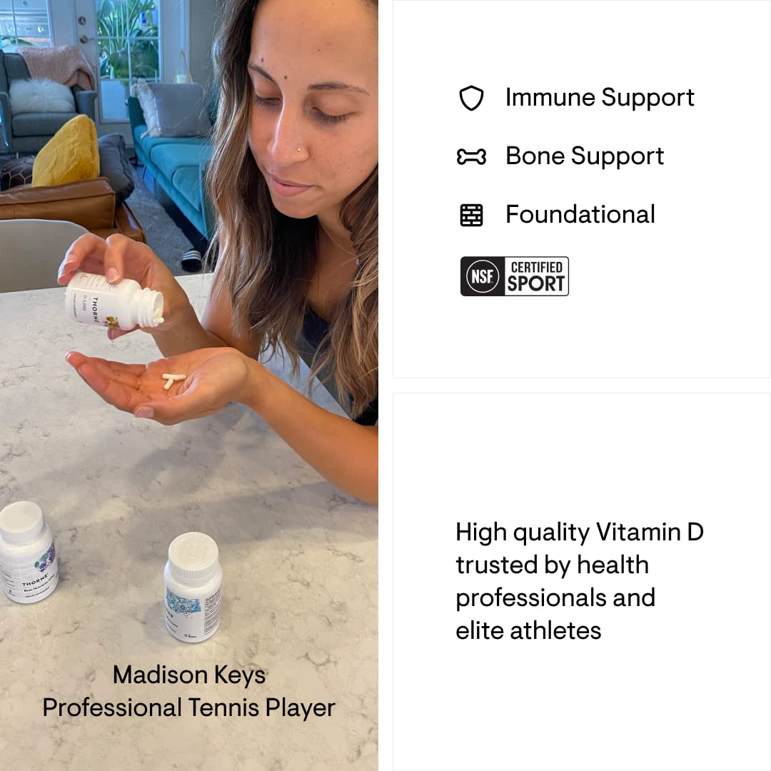 THORNE Vitamin D-5000 - Vitamin D3 Supplement - Support Healthy Bones, Teeth THORNEBuy Supplements Australia