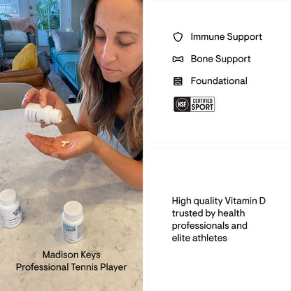 THORNE Vitamin D-5000 - Vitamin D3 Supplement - Support Healthy Bones, Teeth THORNEBuy Supplements Australia