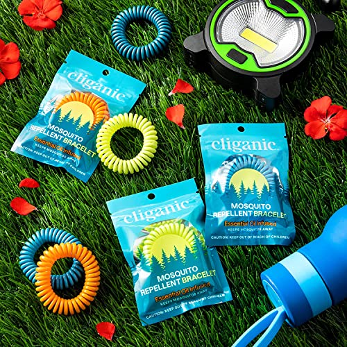 Cliganic 50 Pack Mosquito Repellent Bracelets, DEET-Free Bands, Individu CliganicBuy Supplements Australia
