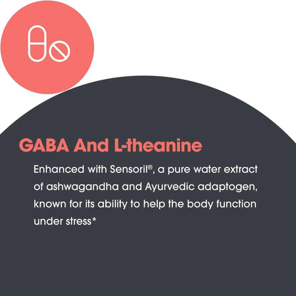 NutriCology ZenMind Adapt - 200 mg L-Theanine, 125 mg Ashwagandha & 550 mg GABA - Supports Stress Response and Calmness - Vegetarian Capsules - Hypoallergenic Formula - 30 Servings - 60 Capsules Allergy Research GroupBuy Supplements Australia