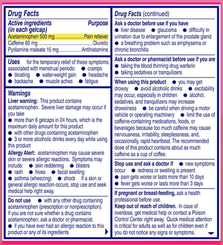 Midol Complete Gelcaps 24ct: Midol Complete Menstrual Pain Relief Gelcaps with Acetaminophen MidolBuy Supplements Australia