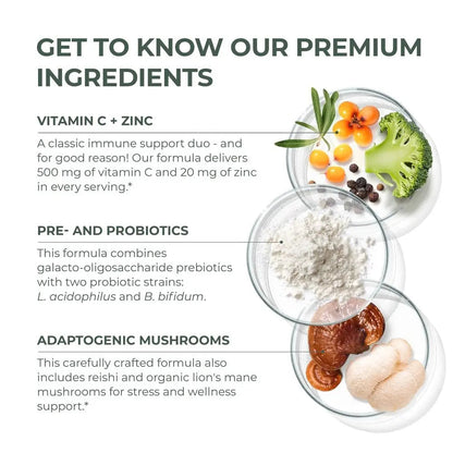 Primal Harvest Primal Immune Defense: 10-in-1 Immune Support with Probiotics, Zinc, Vitamins C, B6, D3 & K2 Primal Harvest