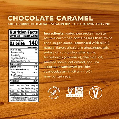 Evolve Plant Based Protein Shake, Chocolate Caramel, 20g Vegan Protein, Dairy Free EvolveBuy Supplements Australia