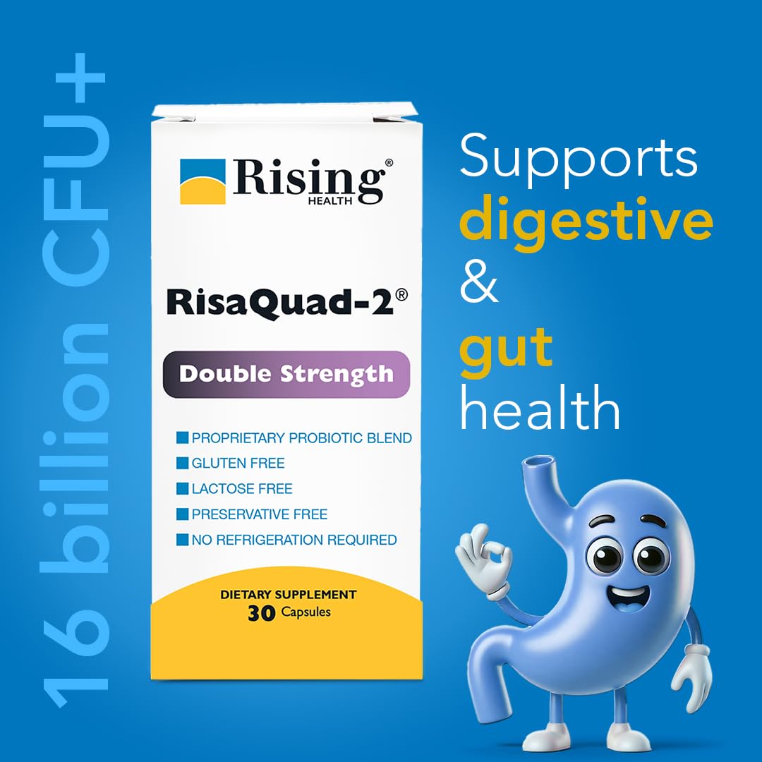 Rising Risaquad-2 Probiotic Dietary Supplement -375mg Pack of 30 Capsules RisingBuy Supplements Australia