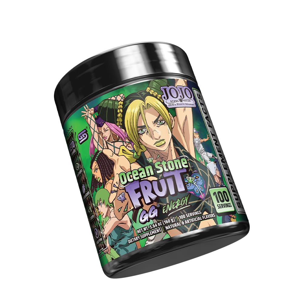 Gamer Supps GG Energy - JoJo's Ocean Stone Fruit (100 Servings) - Keto Friendly Gaming Energy and Nootropic Blend, Sugar Free + Organic Caffeine + Vitamins, Powder Drink Gamer SuppsBuy Supplements Australia