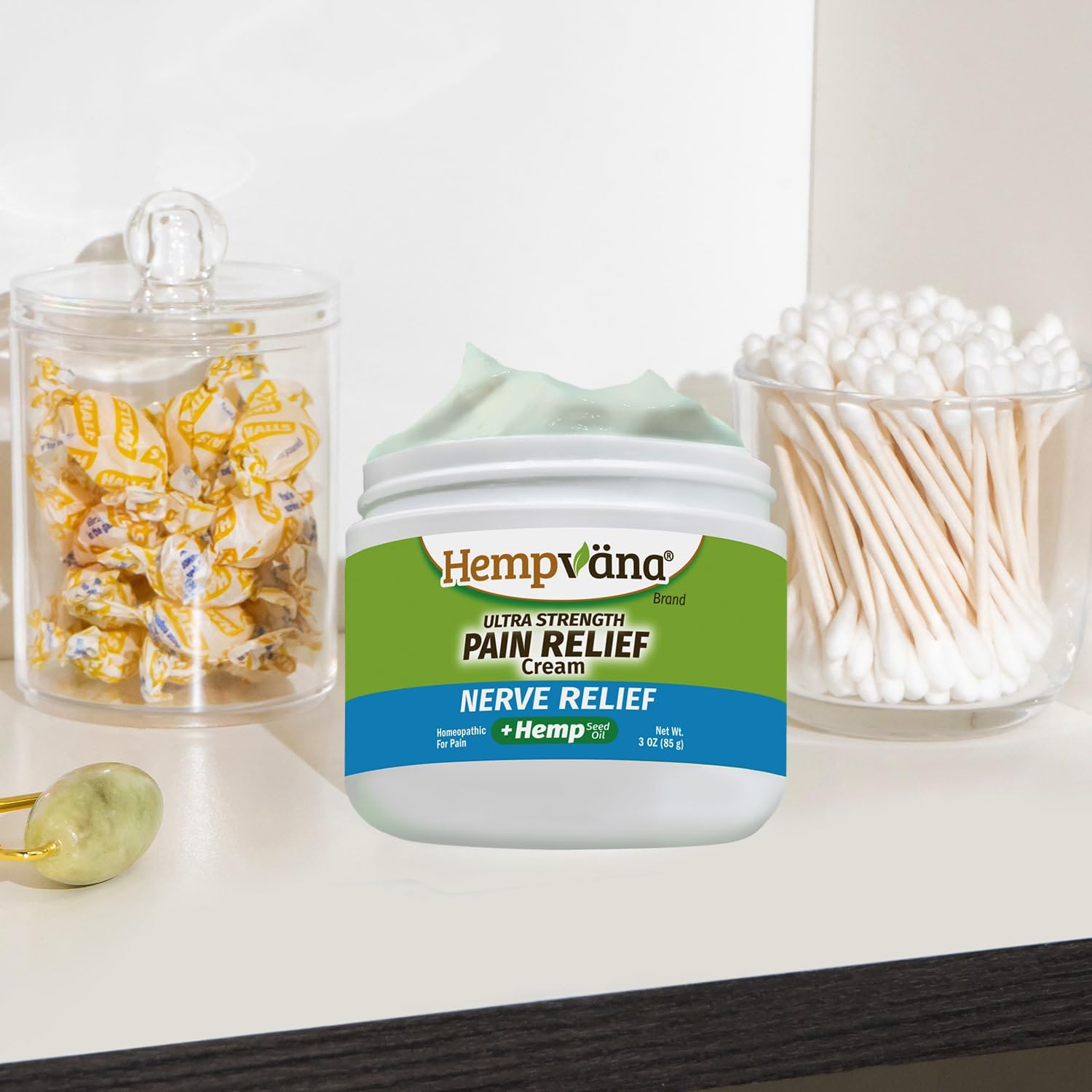 Hempvana Ultra-Strength Nerve Relief Cream w/100% Pure Hemp Seed Oil, AS SEEN ON TV, Relieves Nerve Pain, Shooting Pain, Joint Pain, Tingling, Muscle Cramps, Crawling Sensations, 3 oz Jar HempvanaBuy Supplements Australia