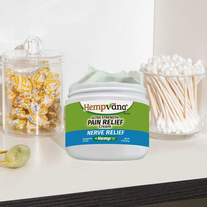 Hempvana Ultra-Strength Nerve Relief Cream w/100% Pure Hemp Seed Oil, AS SEEN ON TV, Relieves Nerve Pain, Shooting Pain, Joint Pain, Tingling, Muscle Cramps, Crawling Sensations, 3 oz Jar HempvanaBuy Supplements Australia