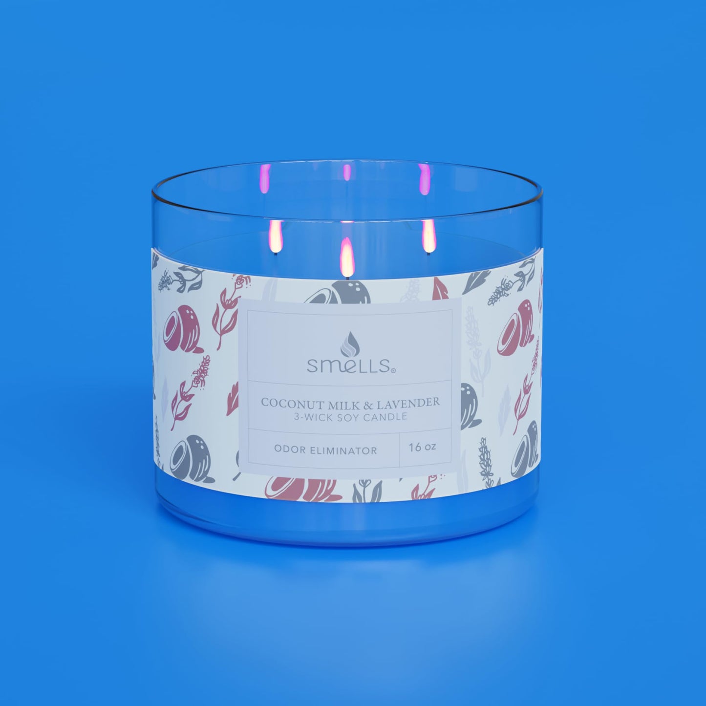Smells - Odor Eliminator - Premium Soy Wax Jar Scented Candle 12oz. and 16oz. - 100% Cotton Single Wick SmellSBuy Supplements Australia