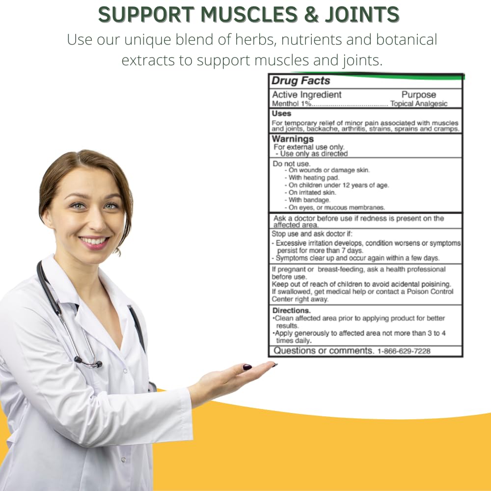 ARMY HEALTH Roll On 100% Natural Turmeric Curcumin - Pain Reliever - Inflammation - Headache - Backache - Joint and Muscle Pain 2.5 Oz ARMY HEALTHBuy Supplements Australia