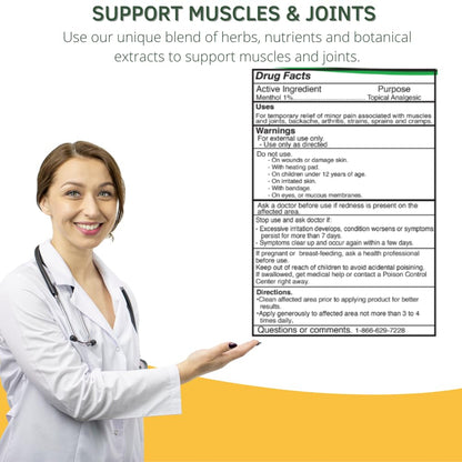 ARMY HEALTH Roll On 100% Natural Turmeric Curcumin - Pain Reliever - Inflammation - Headache - Backache - Joint and Muscle Pain 2.5 Oz ARMY HEALTHBuy Supplements Australia