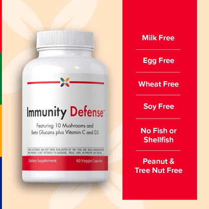 Stop Aging Now - Immune Support - with Vitamin C, Vitamin D3 and Mushroom Complex - 60 Vegetarian Capsules Stop Aging NowBuy Supplements Australia