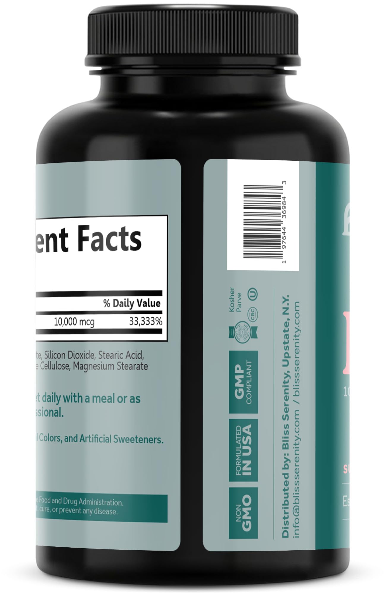 Bliss Serenity Biotin 10000mcg - Max Strength Biotin Supplement - Hair Skin and Nails Vitamins Bliss SerenityBuy Supplements Australia