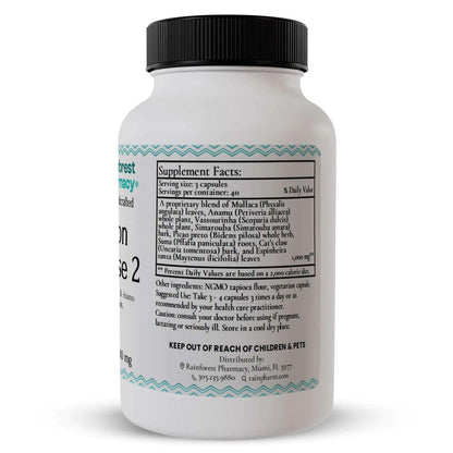 Rainforest Pharmacy N-Tense (2) Wildcrafted Amazon Rainforest Herbal Supplement to Support Cellular Health 500mg | 120 Vegetable Capsules with Mullaca, Anamu, Cat’s Claw, Suma Rainforest PharmacyBuy Supplements Australia