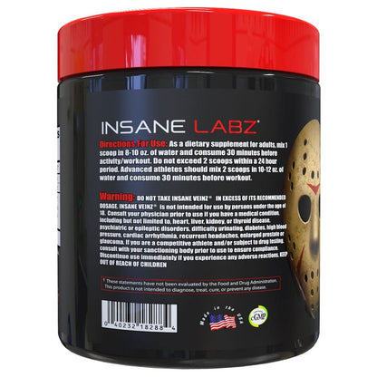 Psychotic, and Insane Veinz, Pre Workout Stack (Fruit Punch)