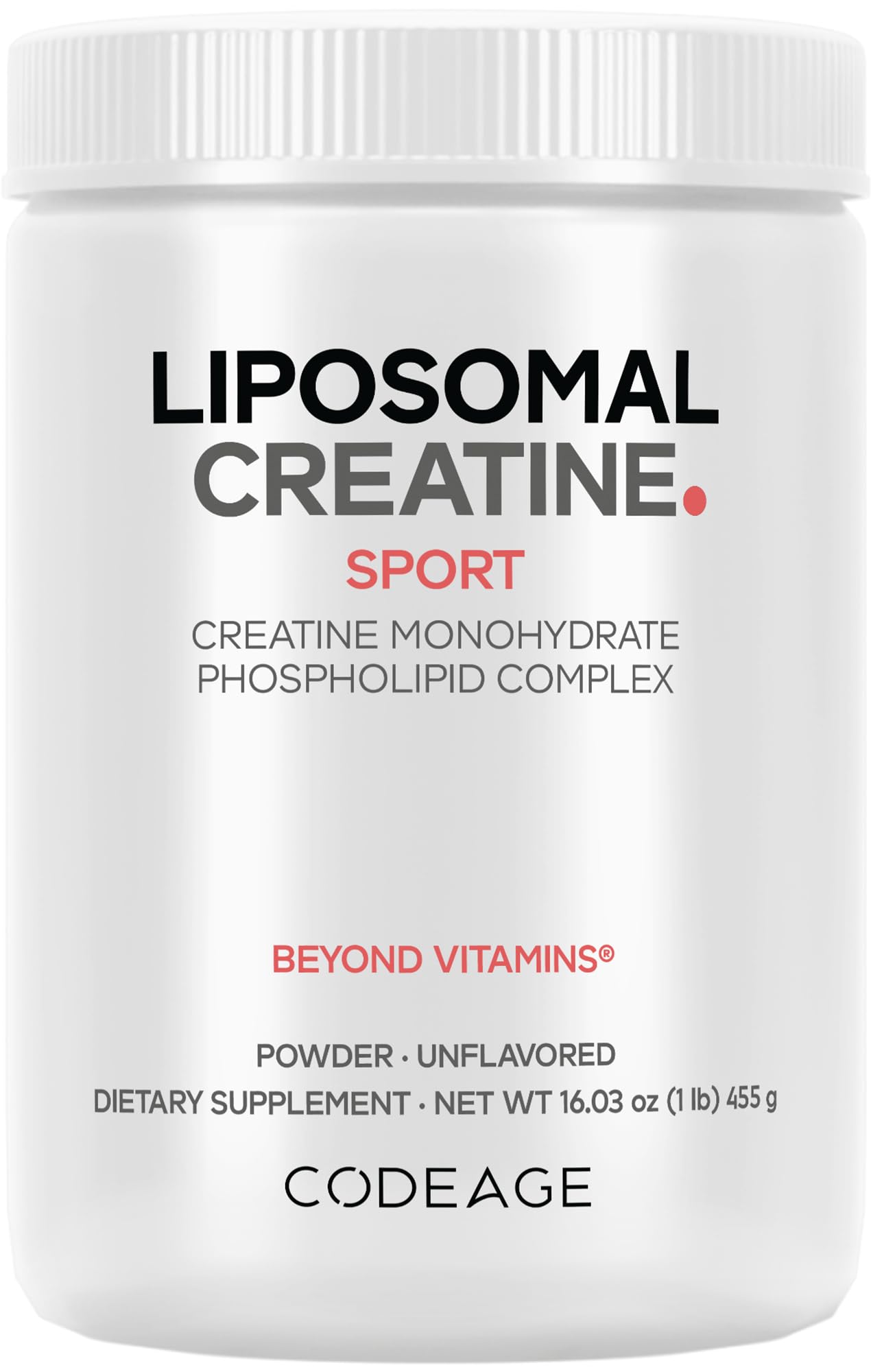 Codeage Liposomal Creatine Powder Supplement - 3-Month Supply - 5000mg Creatine Monohydrate Pre Workout & Post Workouts - Unflavored Creatine, Pure Creatine Powder, Creatinine for Sports - 90 Servings CodeageBuy Supplements Australia