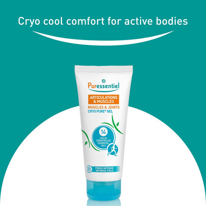 Puressentiel Muscles and Joints Cryo Pure Gel - Intense Cold Effect - Non-Sticky Formula with 14 Calming Essential Oils - Muscle Relaxer - 2.7 oz PuressentielBuy Supplements Australia