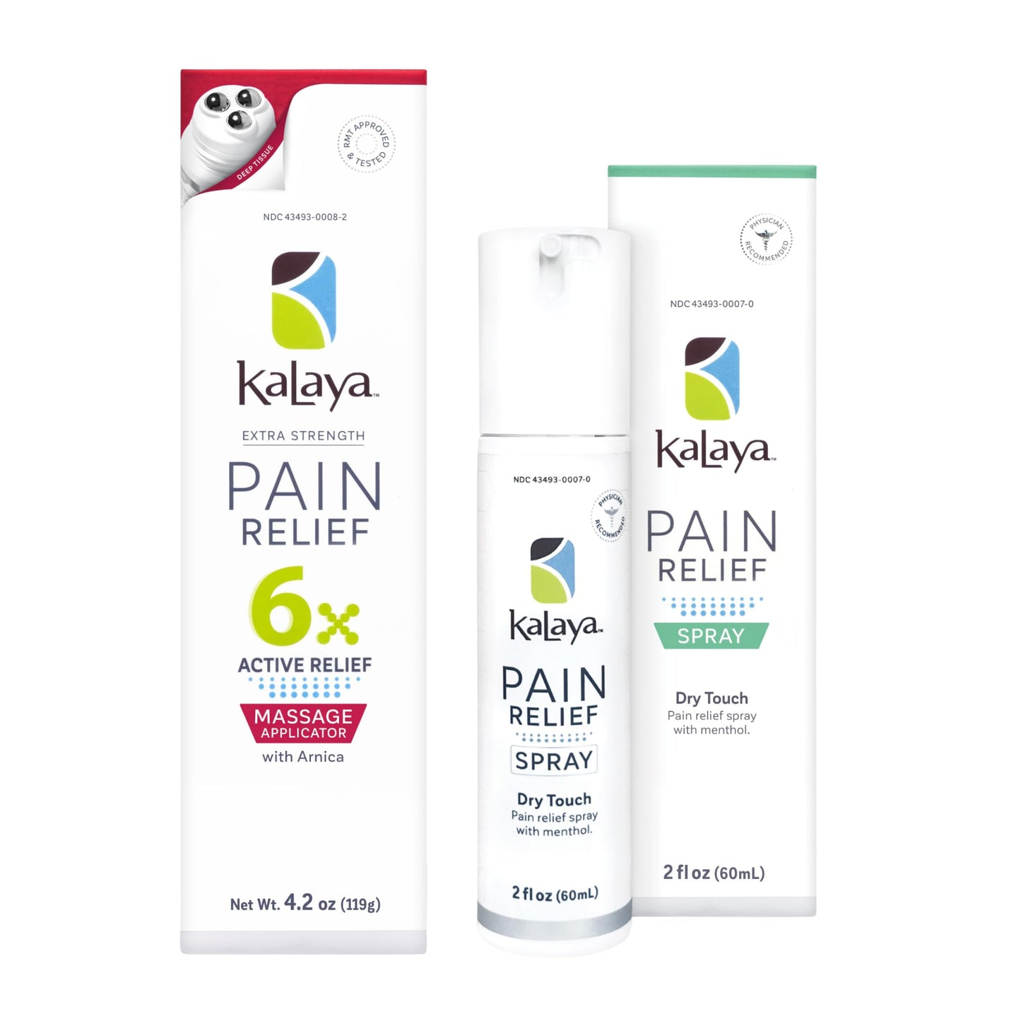 Kalaya 6X Pain Relief Arnica Cream with Massager and Active Pain Relief Spray for Joint & Muscle Pain Kalaya NaturalsBuy Supplements Australia