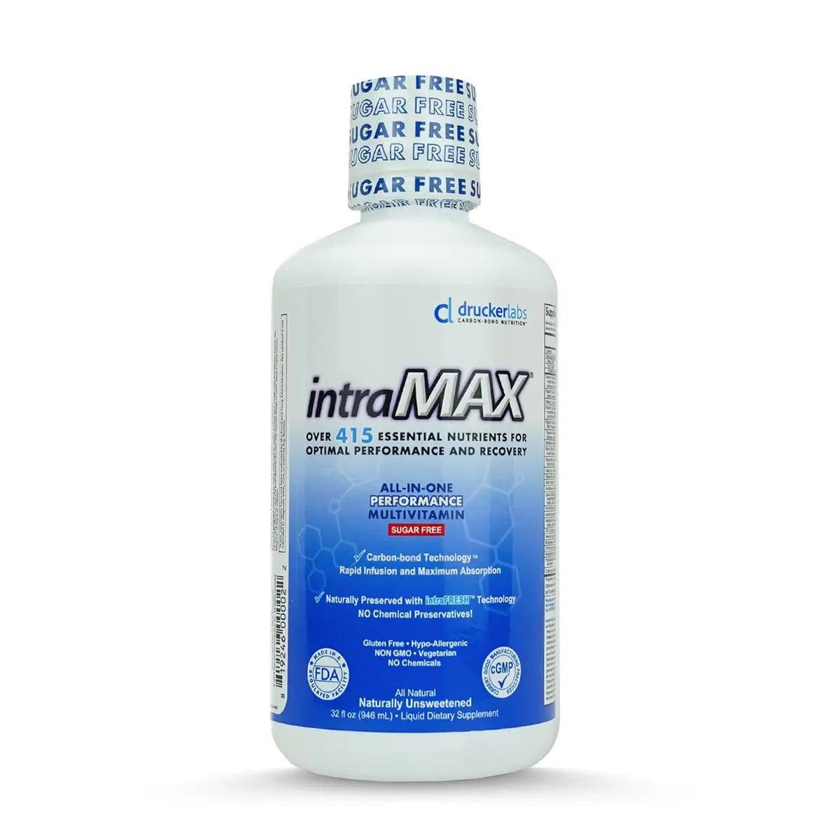 intraMAX Drucker Labs Organic Sugar-Free All-in-One Performance Liquid Multivitamin for Men & Women | intraMAXBuy Supplements Australia