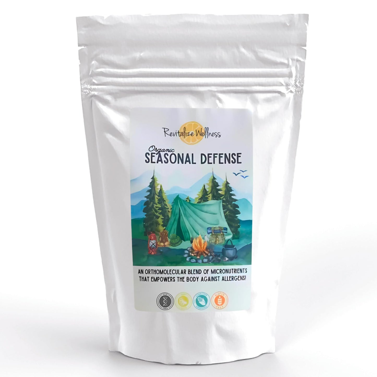 Revitalize Wellness Organic Seasonal Defense Powder Formerly Allergy Defense | Bromelain, Vitamin B3, Vitamin C, Quercetin, and NAC | No Sugar Added | Fruit Punch Flavor | 30 Servings Revitalize WellnessBuy Supplements Australia