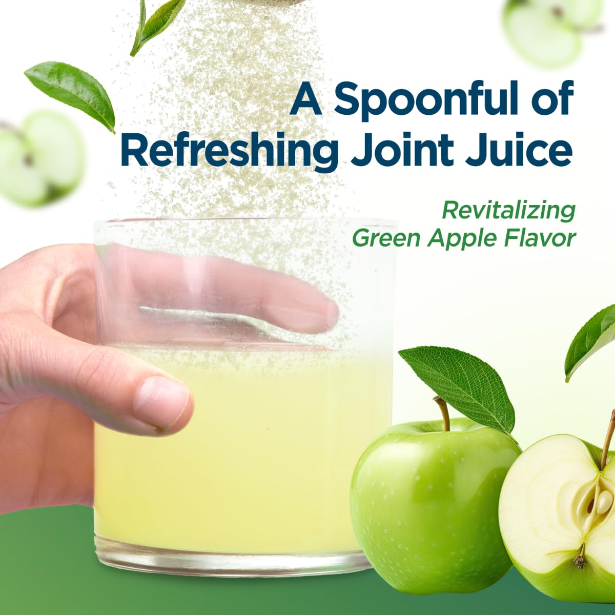Holiday Gift Set, Joint Support with Univestin®, Glucosamine, Chondroitin & MSM — Bottle & Frother Included, Green Apple Flavor, 30 Servings UniveraBuy Supplements Australia