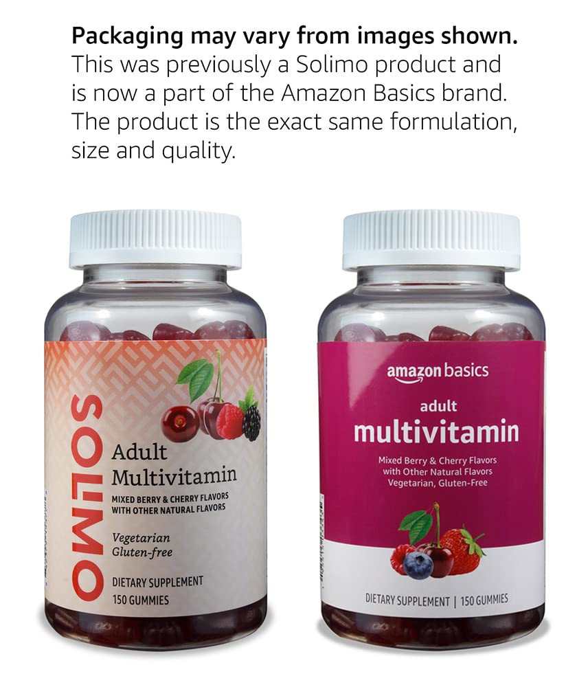Amazon Basics Adult Multivitamin, 150 Gummies, 75-Day Supply, Mixed Berry Amazon BasicsBuy Supplements Australia
