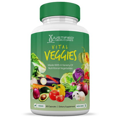 (20 Pack) Vital Fruits and Veggies Supplement Whole Food Red & Green Superfoods Justified LaboratoriesBuy Supplements Australia