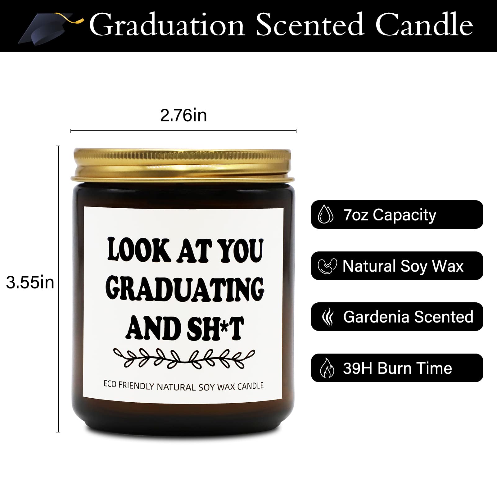 Joyseller Funny Graduation Gift for Her/Him, Look at You Graduation Candles for Party Decorations JoysellerBuy Supplements Australia