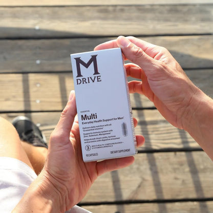 Mdrive Multivitamin for Men, Daily Multivitamin - Immune Health Support from Zinc, Selenium, Manganese & Vitamin D, Enzymes for Digestive Support, CoQ10 for Energy and Vitamin K2, 90 Capsules MdriveBuy Supplements Australia