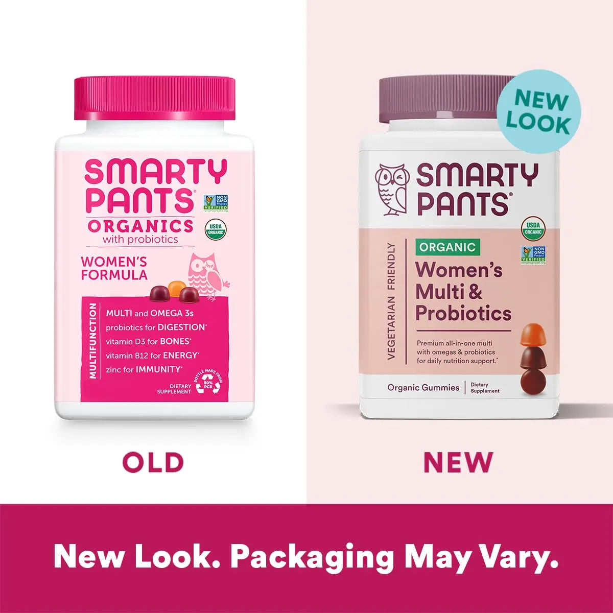 SmartyPants Organic Women's and Toddler Multivitamin Gummies with Probiotics, Omega 3, Vitamins D3, B12, C, A, K, Zinc and More SmartyPantsBuy Supplements Australia
