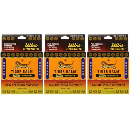 Tiger Balm Sport Rub Pain Relieving Ointment, Ultra Strength 1.70 oz (Pack of 3) Tiger BalmBuy Supplements Australia