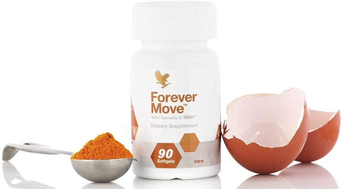 Forever Move - Advanced Joint & Muscle Supplement w/NEM, Supports Joint Comfort, Flexibility, and Fast Recovery, Gluten-Free - 90 Softgels Forever Living ProductsBuy Supplements Australia