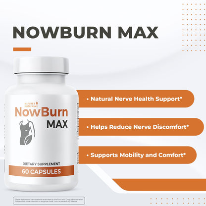 NowBurn Max – Natural Capsule Supplement with Garcinia Cambogia – Non-GMO, Easy to Take, Manufactured in USA in GMP-Certified Facility – 60 Capsules, 1 Month Supply Nature’s NutriWaveBuy Supplements Australia